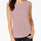 Charter Club Women's Sleeveless Boatneck Top Pink Size Petite Large
