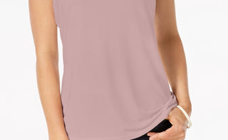 Charter Club Women's Sleeveless Boatneck Top Pink Size Petite Large
