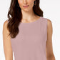 Charter Club Women's Sleeveless Boatneck Top Pink Size Petite X-Large
