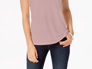 Charter Club Women's Sleeveless Boatneck Top Pink Size Petite X-Large