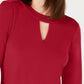 Charter Club Women's Bell Sleeve Keyhole Top Red Size XX-Large