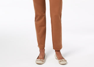 Charter Club Women's Cambridge Pull On Ponte Pants  Brown Size 12