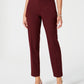 Charter Club Women's Slim Leg Ankle Pants Wine Size 6 Petite