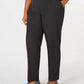 Charter Club Women's Slim Leg Ankle Pants Black Size 24W
