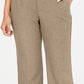 Charter Club Women's Belted Slim It Up Trousers  Beige Size 16 Petite