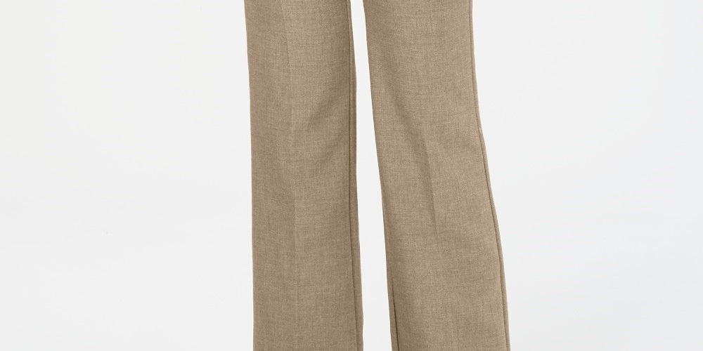 Charter Club Women's Belted Slim It Up Trousers  Beige Size 16 Petite