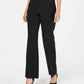 Charter Club Women's Belted Slim It Up Trousers  Black Size 8 Petite