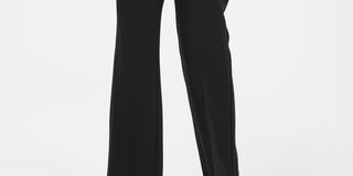 Charter Club Women's Belted Slim It Up Trousers  Black Size 8 Petite