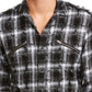 INC International Concepts Men's Frayed Plaid Shirt White Size XX-Large