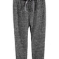 First Impressions Toddler Boys Marled Jogger Pants  Black Size 3T