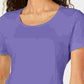 Karen Scott Women's Short Sleeve Scoop Neck Top  Purple Size Medium