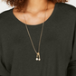 Style & Co Women's Tie-Front Sweater  Dark Gray Size X-Large