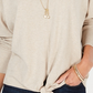 Style & Co Women's Tie Front Sweater Beige Size Petite X-Large