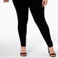 INC International Concepts Women's Plus and Petite Plus Size Tummy Control Beyond Stretch Skinny Jeans Black Size 18W