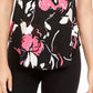 Alfani Women's Printed T Shirt Red- Size X-Large