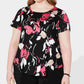 Alfani Women's Plus Size Printed T-Shirt Wine Size 2X