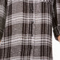 Style & Co Women's Sparkle Plaid Shirt Black Size Medium