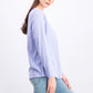 Style & Co Women's Long-Sleeve Crewneck Top Purple Size Medium