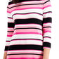Charter Club Women's Pima Cotton Button Shoulder Stripe Top White Size XX-Large