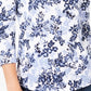 Charter Club Women's Pima Cotton Button Shoulder Print Top White Size Petite Medium