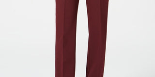 Charter Club Women's Solid Trousers Wine Size 2 Petite