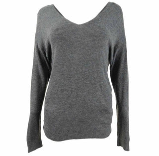 Bar III Women's Wear 2 Ways Twist Sweater Grey Size Medium