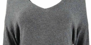 Bar III Women's Wear 2 Ways Twist Sweater Grey Size Medium