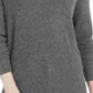 Bar III Women's Twist Long Sleeve V Neck Top Grey Size X-Small