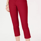 Charter Club Women's Tummy-Control Bristol Capri Jeans Red Size 2 Petite