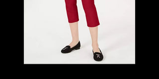 Charter Club Women's Tummy-Control Bristol Capri Jeans Red Size 2 Petite