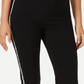 JM Collection Women's Petite Side-Striped Tummy-Control Pants Black Size Petite X-Large