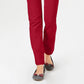 Charter Club Women's Lexington Straight Leg Jeans Wine Size 4 Petite