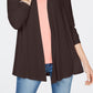 Karen Scott Women's Petite OpenFront Cardigan Brown Size Large