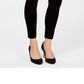JM Collection Women's Velvet Leggings Blue Size Petite Small