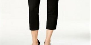 Charter Club Women's Tummy Control Bristol Capri Jeans Black Size 4 Petite