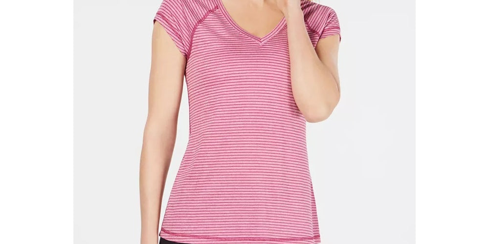 Ideology Women's Fitness Workout T-Shirt Wine Size Medium