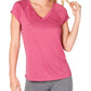 Ideology Women's Fitness Workout T-Shirt Wine Size Small