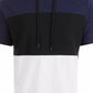 ID Ideology Men's Colorblocked Short Sleeve Hoodie  Blue Size 3 Extra Large