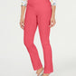 Charter Club Women's Cambridge Skinny Pull-On Tummy-Control Pants Coral Size 8