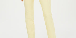 Charter Club Women's Cambridge Skinny Pull-On Tummy-Control Pants Regular And Short Lengths  Yellow Size 6