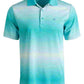 Attack Life Men's Lambert Ombre Stripe Polo Green Size Small