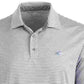 Attack Life Men's Regular Fit Performance Stretch Feeder Stripe Polo Gray Size Small