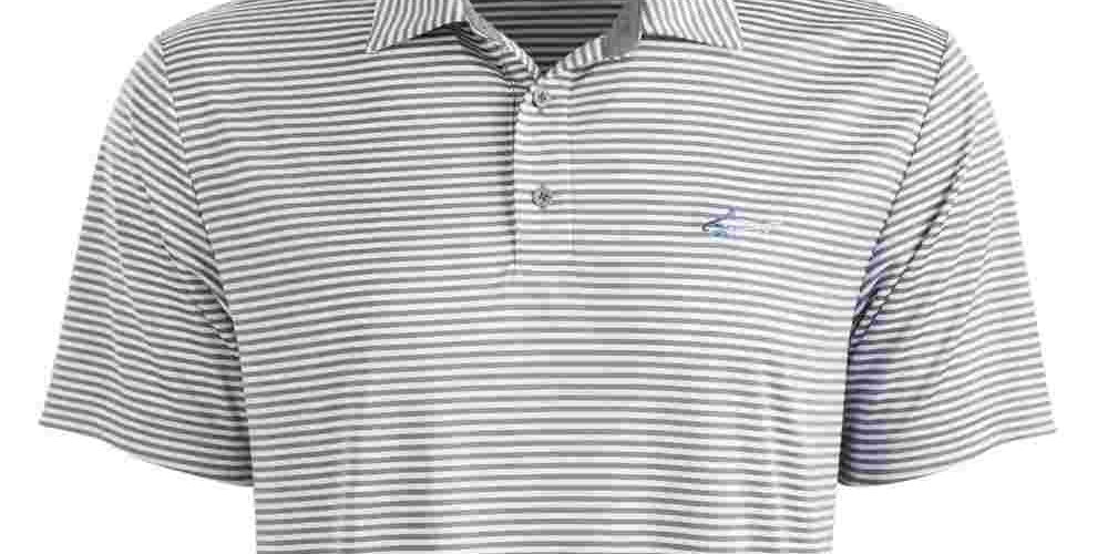 Attack Life Men's Regular Fit Performance Stretch Feeder Stripe Polo Grey Size XX-Large