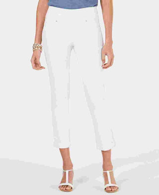 Style & Co Women's Pull On Boyfriend Jeans White Size Large