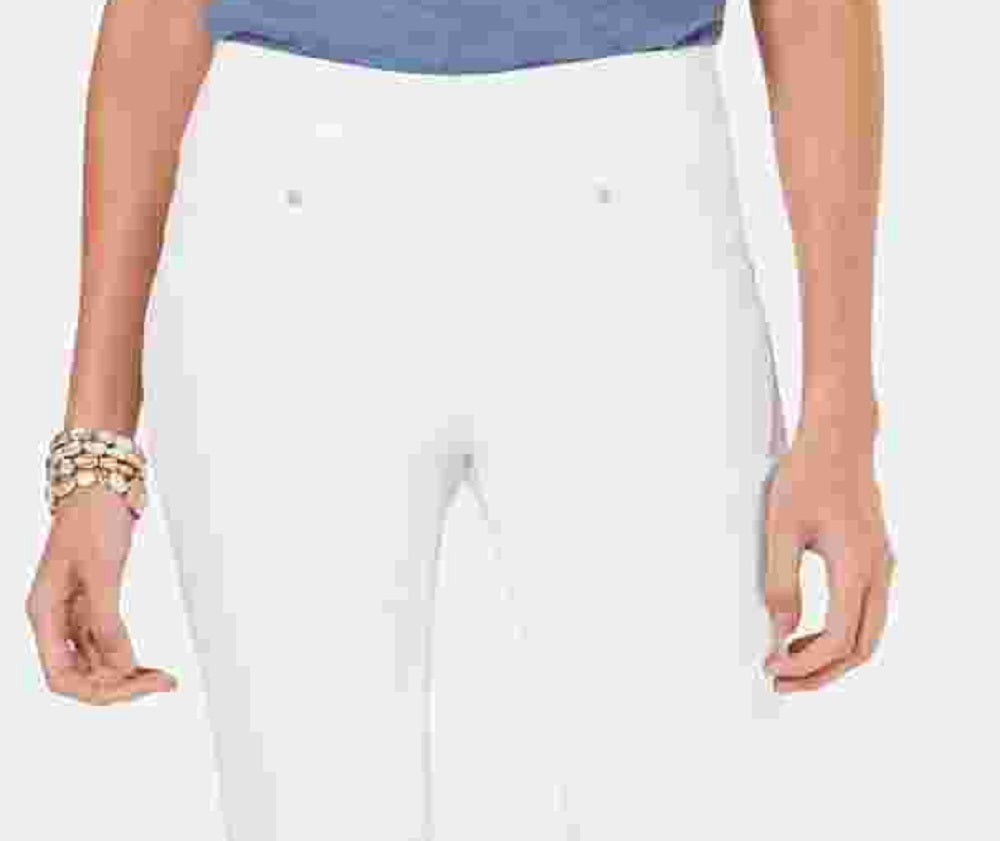 Style & Co Women's Pull On Boyfriend Jeans White Size Large