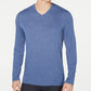 Alfani Men's V Neck T-Shirt Blue Size X-Large