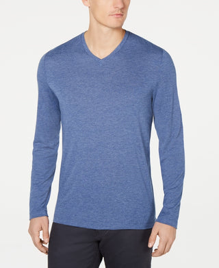Alfani Men's V Neck T-Shirt Blue Size X-Large