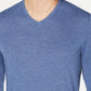 Alfani Men's V Neck T-Shirt Blue Size X-Large
