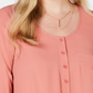 Style & Co Women's High Low Swing Top Orange Size Small