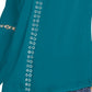 INC International Concepts Women's Grommet-Trim Peasant Blouse Green Size X-Small